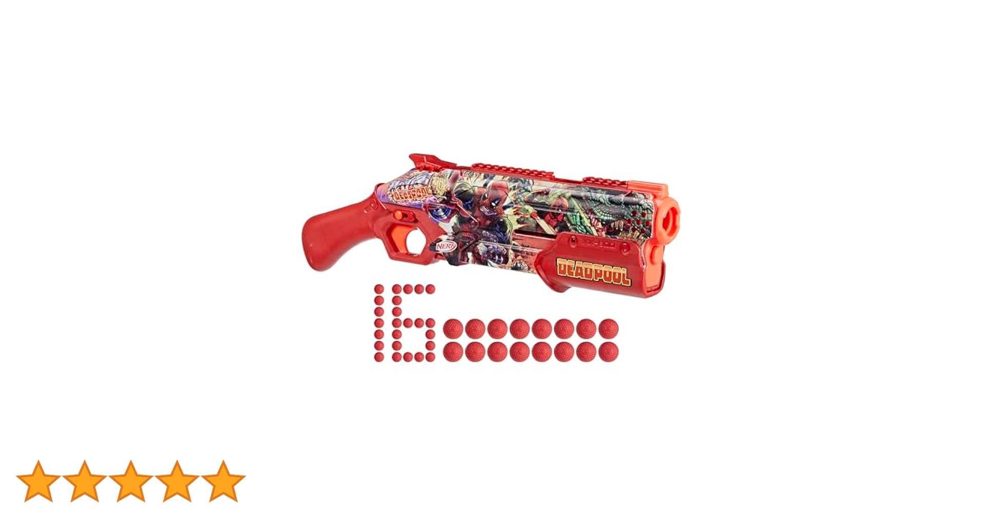 Amazon.co.jp: Nerf Marvel デッドプールブラスター 16個 ナーフ